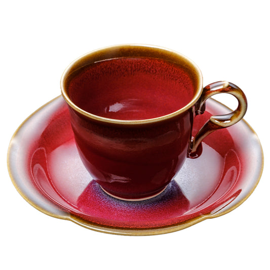 辰砂天目コーヒーカップ(赤)