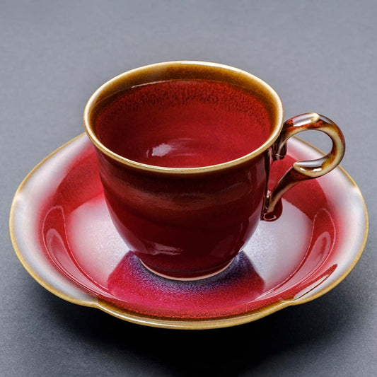 辰砂天目コーヒーカップ(赤)