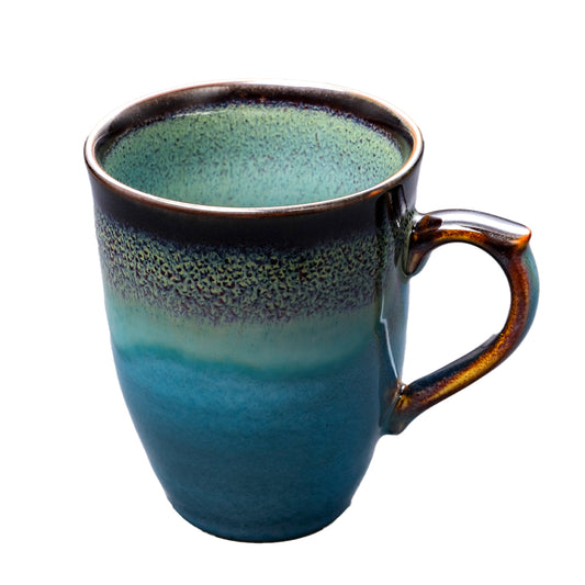 碧緑天目マグカップ(青)