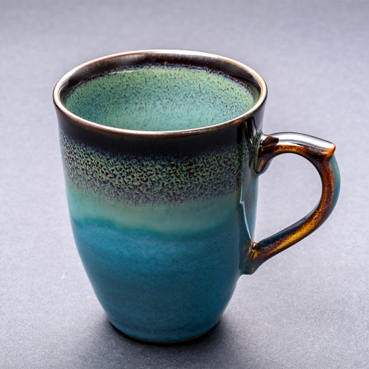 碧緑天目マグカップ(青)