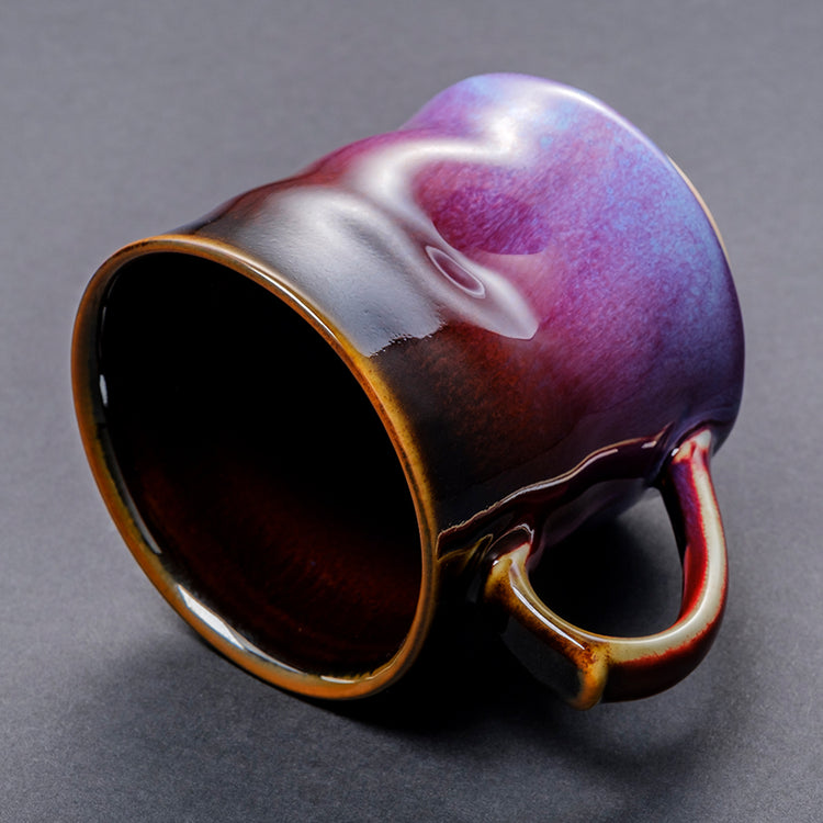 紫辰砂天目変形マグカップ(紫)