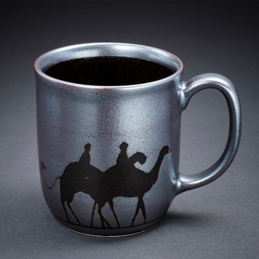 天目银彩骆驼图案马克杯(骆驼)