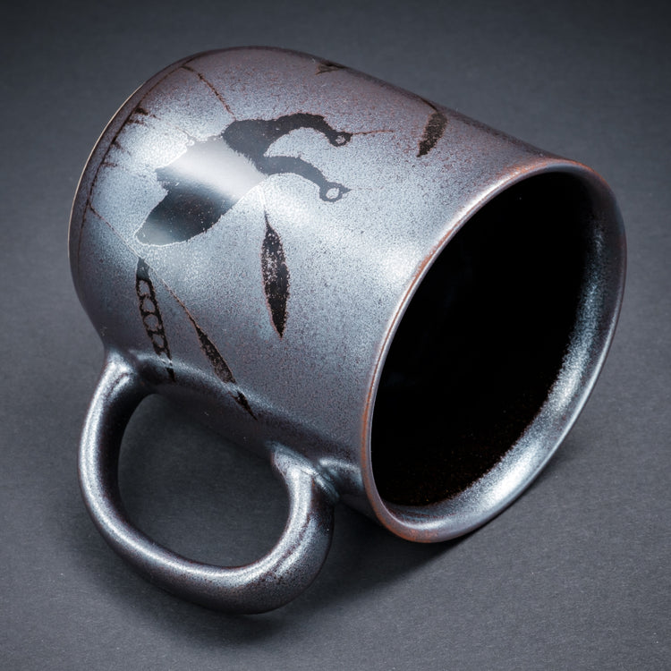 天目银彩鹭鸟图案马克杯(鹭)