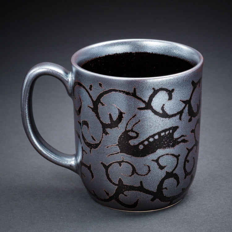 天目银彩唐草兔马克杯(唐草兔)