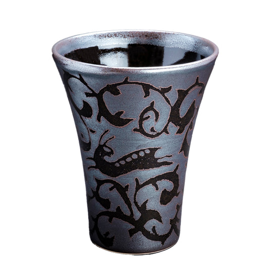 天目银彩唐草兔休闲杯(唐草兔)