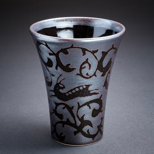 天目银彩唐草兔休闲杯(唐草兔)