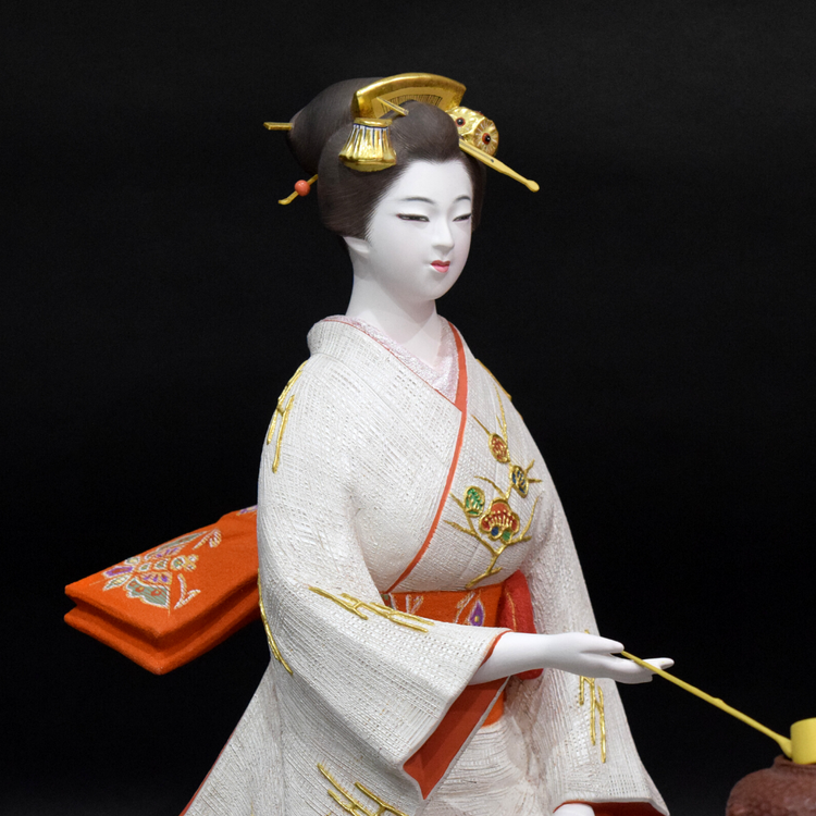 Tencha(Making tea) - Hakata Doll