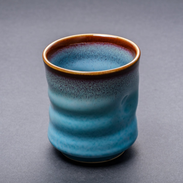 Shinsya Tenmoku Shaped Yunomi (Blue)