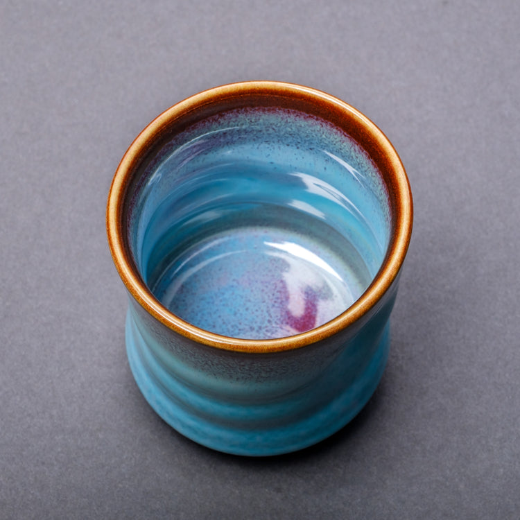 Shinsya Tenmoku Shaped Yunomi (Blue)