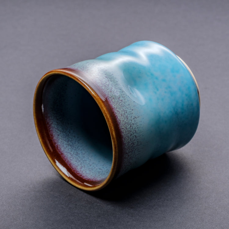 Shinsya Tenmoku Shaped Yunomi (Blue)