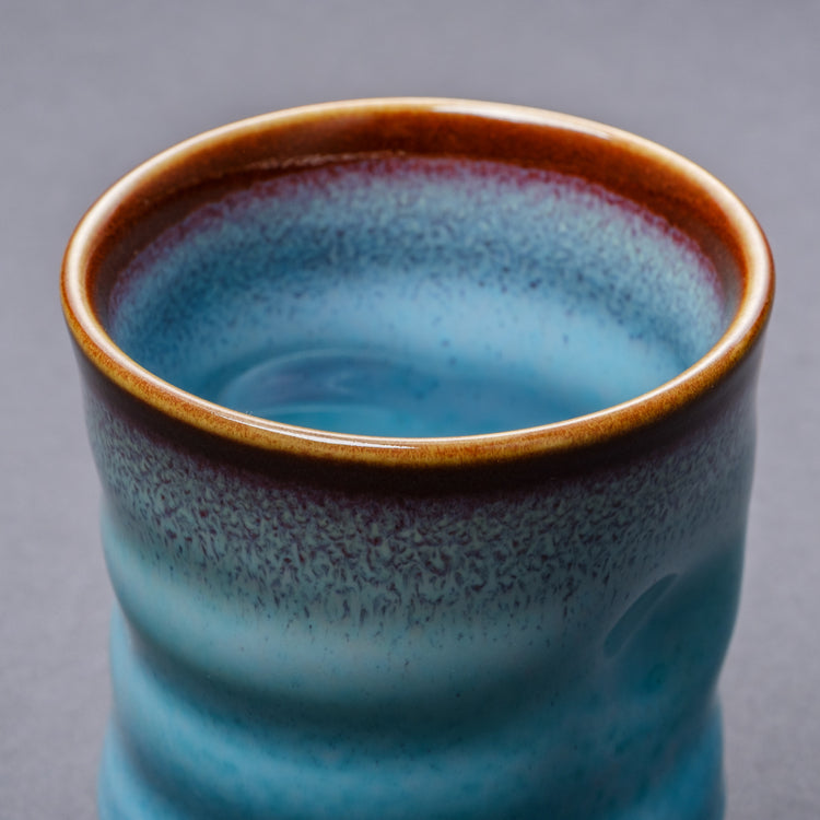 Shinsya Tenmoku Shaped Yunomi (Blue)