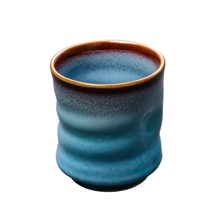 Shinsya Tenmoku Shaped Yunomi (Blue)
