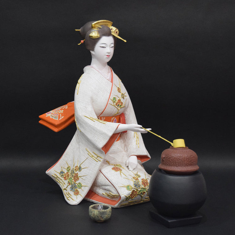 Tencha(Making tea) - Hakata Doll