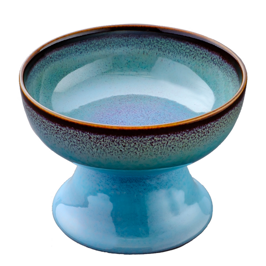 オリジナル 碧緑天目ペットフード碗 犬用(青)