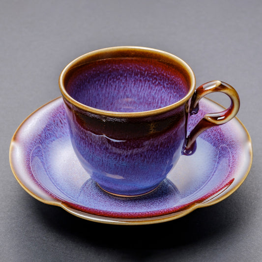 紫辰砂天目咖啡杯（紫）