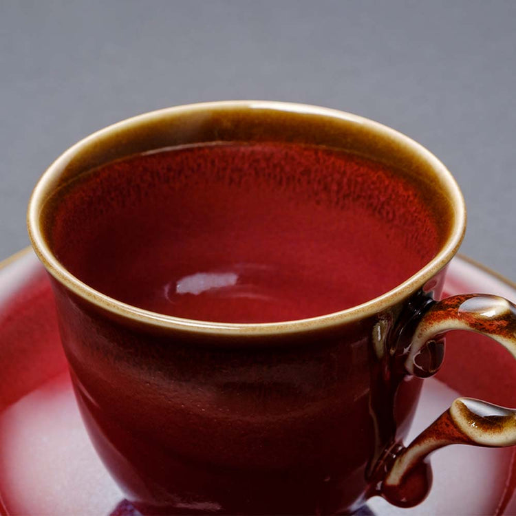 Shinsya Tenmoku Coffee Cup (Red)