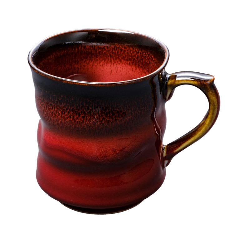 Shinsya Tenmoku Shaped Mug (Red)