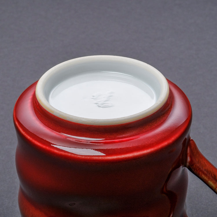 Shinsya Tenmoku Shaped Mug (Red)