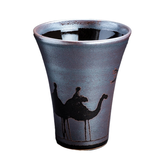 天目银彩骆驼图案休闲杯（骆驼）