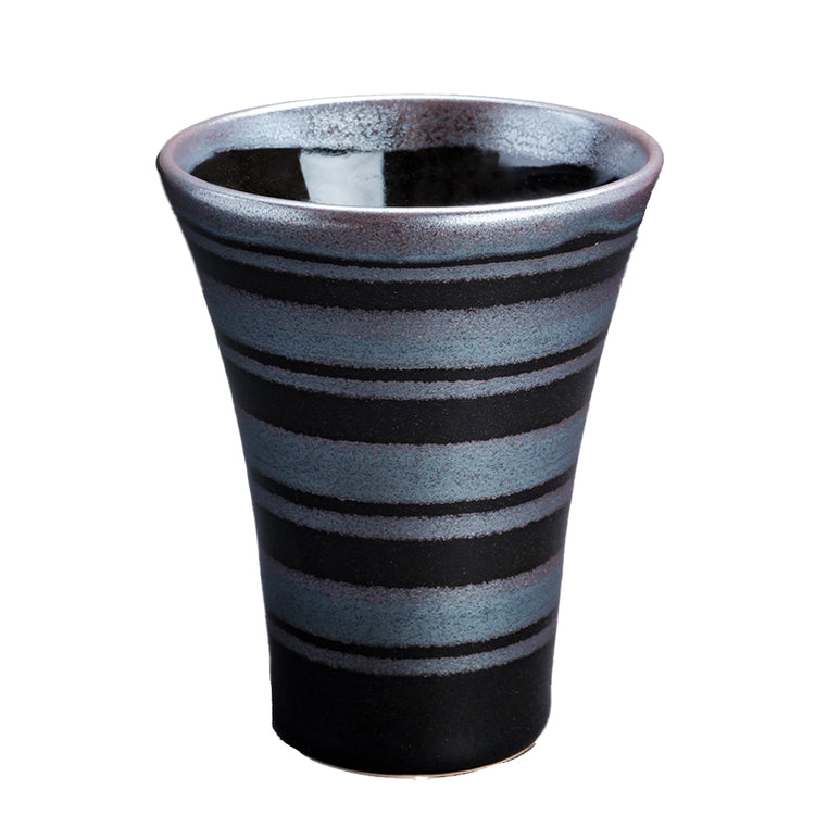 Tenmoku Ginsai Free Cup (Heavy Stripe)