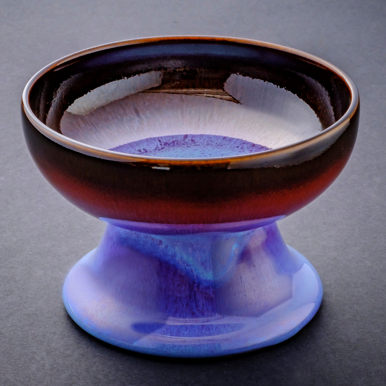 ORIGINAL Shinsya Tenmoku Dog Food Bowl (Purple)
