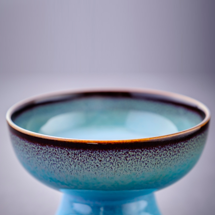 ORIGINAL Shinsya Tenmoku Dog Food Bowl (Blue)