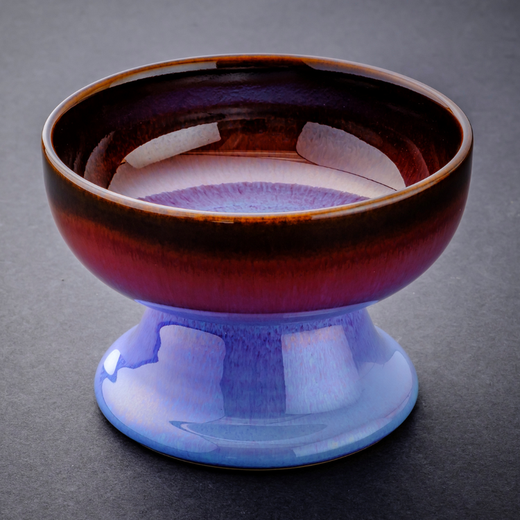 ORIGINAL Shinsya Tenmoku Cat Food Bowl (Purple)