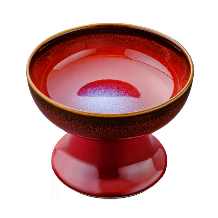 ORIGINAL Shinsya Tenmoku Dog Food Bowl (Red)